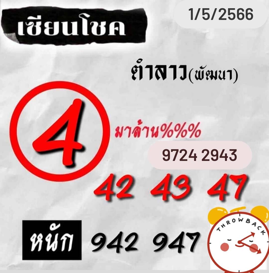 หวยลาวงวดนี้ 1-05-66