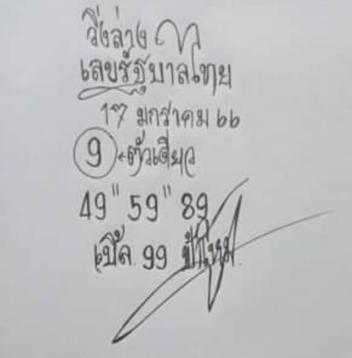 หวยฟ้าใหม่ 1-7-66